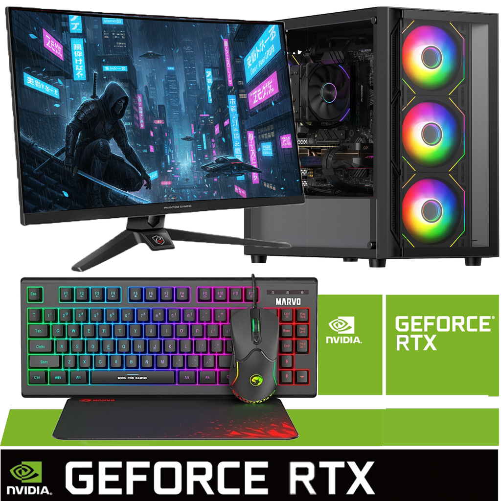 Full Black Package Ryzen 5 Nvidia RTX 5060 24