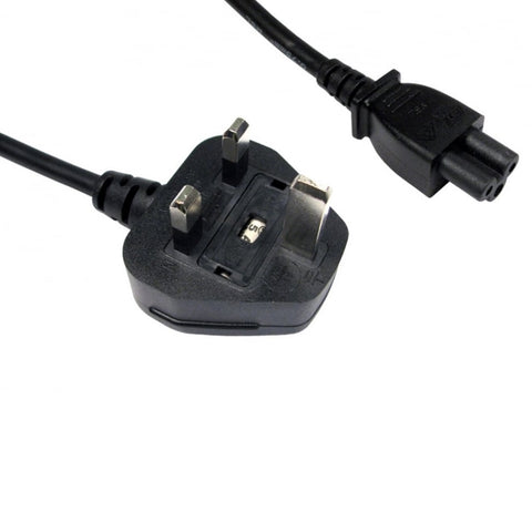UK Mains to Clover C5 5 Amp 1.8m Black OEM Power Cable ACC14