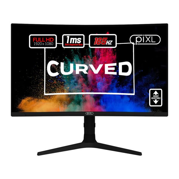 27 Inch Curved Monitor 165Hz 1ms Frameless Freesync G-Sync HDMI DPort USB, RGB Height Adjust ACC27C1