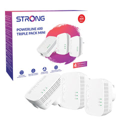 Strong POWERL600TRIMINIUK AV600 Mini Powerline Kit Triple Pack (3 Pack) ACC32