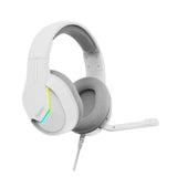 Marvo Scorpion H8618 Tactic 40 USB 2.0 Wired Gaming RGB Headset (White) ACC77