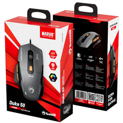 Marvo Duke 50 M368 Wired Gaming Mouse 6 DPI levels RGB Backlighting ACC79
