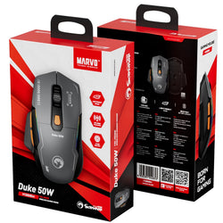 Marvo Duke 50 M368W Wireless Gaming Mouse Tri-Mode USB Bluetooth 6 DPI levels RGB Backlighting ACC80