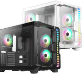 Pro Android X Gaming Cube Black or White Case with 3 x 120mm Infinity ARGB Fans ACC49