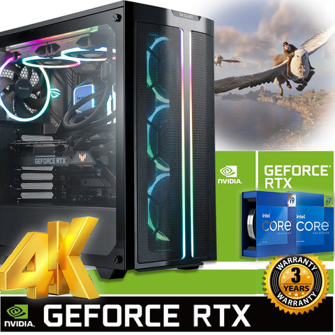 BE QUIET! EXTREME INTEL CORE I7 I9 POWER GAMING PC 64GB DDR5 NVIDIA RTX 4070 4080 SUPER 4090 AC362