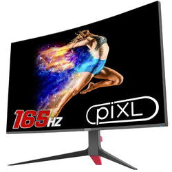 NEW IN! PIXL 32" 165HZ FULL HD Curved Frameless GAMING MONITOR SCREEN ACC32
