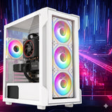 RYZEN AM5 32GB DDR5 1TB M.2 RTX 5060 VR READY BLACK OR WHITE GAMING PC ACXX05