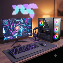 Starter Gaming PC Full Package 22" 24' 27" Screen Intel Core i5 WIndows 11 Nvidia Graphics AC642