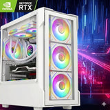 RYZEN AM5 32GB DDR5 1TB M.2 RTX 5060 VR READY BLACK OR WHITE GAMING PC ACXX05