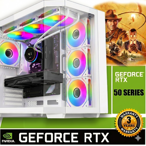 AMD RYZEN 7800X3D 32GB Gaming PC 32GB DDR5 NVIDIA RTX 5070 Ti ACX727