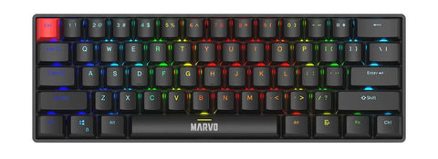 Marvo Scorpion KG933G Saber 61 Wired Mechanical RGB 60% Gaming Keyboard ACC59