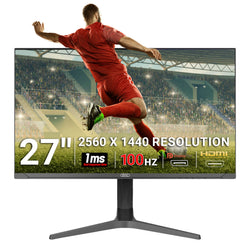 piXL CM27G7 27 Inch 100Hz QHD IPS Gaming Monitor ACC67