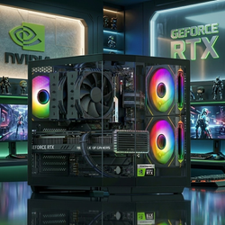 AMD Ryzen 5 32GB Nvidia RTX 5050 VR ready mini edge Gaming PC ACX718