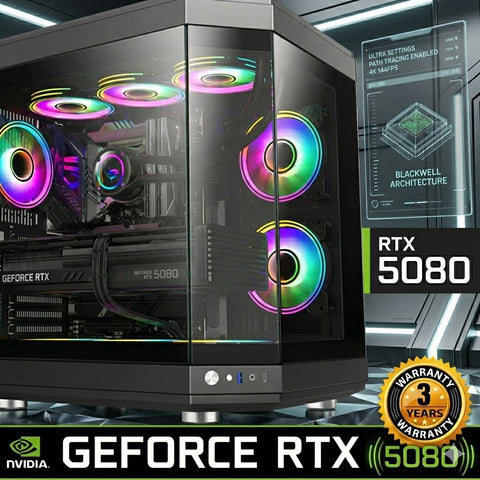 ONE OFF LIMITED DEAL RTX 5080 32GB DDR5 CORE i9 12900K GAMING PC ACX715