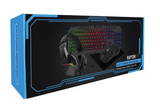 Gaming Bundle Raptor 4-in-1 Keyboard Mouse Headset Mouse Pad Combo Kit ACC39