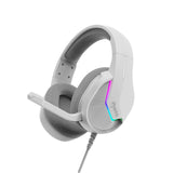 Marvo Scorpion H8618 Tactic 40 USB 2.0 Wired Gaming RGB Headset (White) ACC77