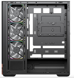 VIDA ELEGANCE RGB BLACK ATX PC CASE MESH GLASS WALNUT ACC80