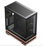 VIDA ELEGANCE RGB BLACK ATX PC CASE MESH GLASS WALNUT ACC80