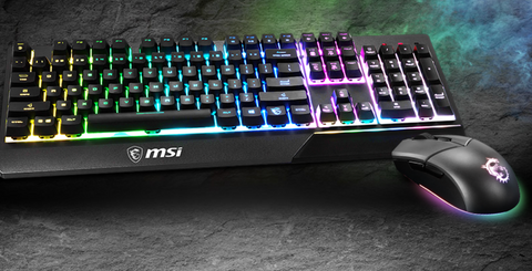 MSI VIGOR GK30 COMBO MECHANICAL KEYBOARD & MOUSE BLACK OR WHITE ACC70
