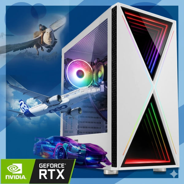 NEW!! White Gaming PC NVIDIA RTX 5060 14400F B760 Intel Core i5