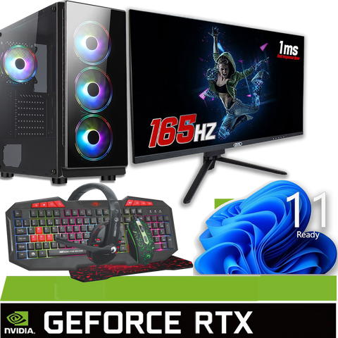 DEAL 8F RTX 3050 27" 144Hz VR READY GAMING PC 16GB 1TB M.2 SPO AC2529