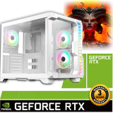 One Off Deal White Ryzen 7 CPU 32GB Nvidia RTX 4060 White Gaming PC ACX481