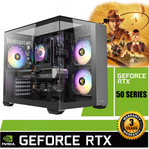 LIMTED ANTEC OFFER RYZEN 5 5600 1TB M.2 RTX 5060 VR READY BLACK GAMING PC ACXX04A