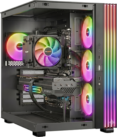 BE QUIET! PC GAMING AMD RADEON 9850X3D NVIDIA RTX 5070 TI ACX726