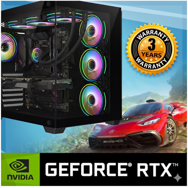 RYZEN 5 5600X 6 CORE 32GB RTX 5060 Liquid Cooled VR READY GAMING PC AC385
