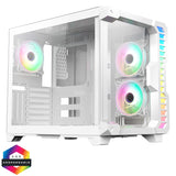Pro Android X Gaming Cube Black or White Case with 3 x 120mm Infinity ARGB Fans ACC49