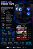 LIMTED ANTEC OFFER RYZEN 5 5600 1TB M.2 RTX 5060 VR READY BLACK GAMING PC ACXX04A
