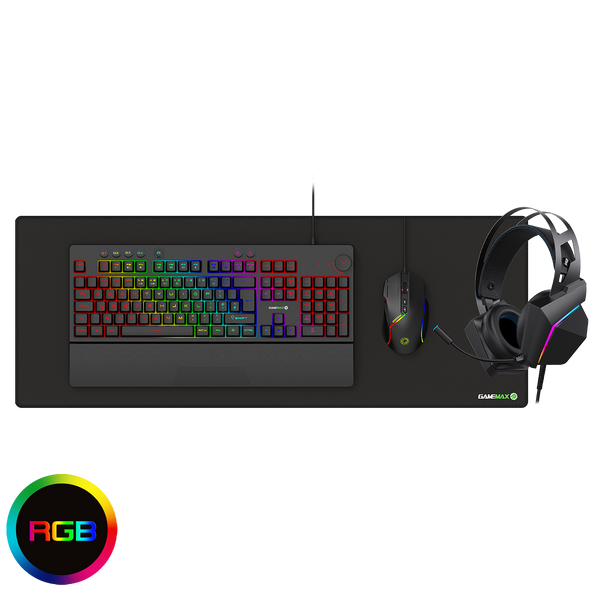 Pulse 4-in-1 Pro Keyboard Mouse Headset Mouse Pad Combo Kit ACC42