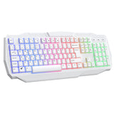 Scorpion 4-in-1 White Keyboard Mouse Headset Mouse Pad Combo Kit ACC35