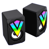 RGB Wired PC Gaming Speakers With USB2.0 Power and AUX 3.5mm Cable ACC98