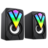 RGB Wired PC Gaming Speakers With USB2.0 Power and AUX 3.5mm Cable ACC98