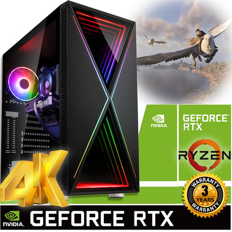 AMD RYZEN 7 7800X3D 32GB DDR5 NVIDIA RTX 4070 GAMING PC AC371