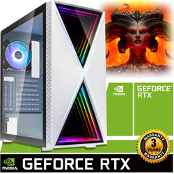 NEW!! White Gaming PC NVIDIA RTX 4060 14th Gen 14600KF Intel Core i5 32GB AC413W