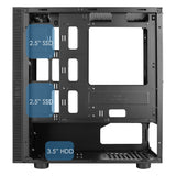 PC Case Seven mATX Gaming Case Rainbow RGB Strip 1 x Rainbow RGB Fan ACC26