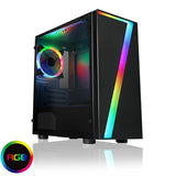 PC Case Seven mATX Gaming Case Rainbow RGB Strip 1 x Rainbow RGB Fan ACC26