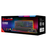 3-in-1 ADVANCED GAMING COMBO Mechanical Keyboard with Mouse and Mat CM420