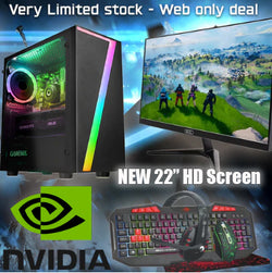 WEB DEAL - Full Package Kids GAMING PC Fortnite Minecraft Sims AC2512 SPO